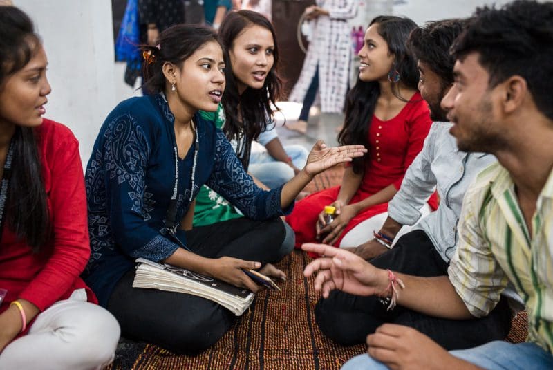 Delhi, India during a visit of ICRW staff, international partners and parents of local youth to the Plan-It Youth Resource Center. © Florian Lang / ICRW