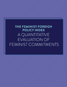 Feminist Foreign Policy Index Report Cover Image