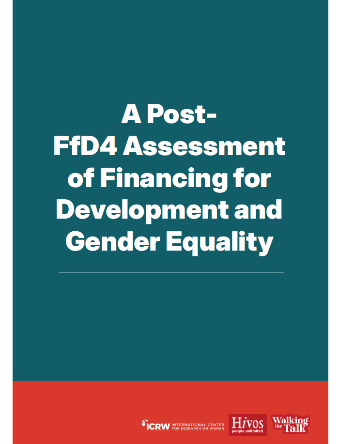 A Post-FfD4 Assessment of Financing for Development and Gender Equality
